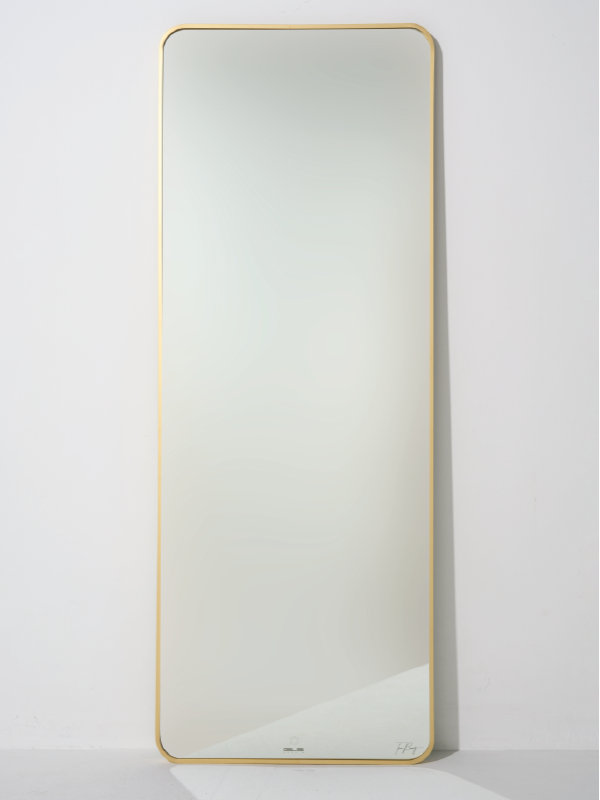 F12R70 - Gương Body Viền Nhôm Màu Vàng Gold