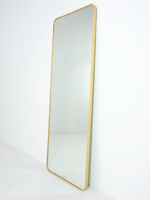 F12R70 - Gương Body Viền Nhôm Màu Vàng Gold